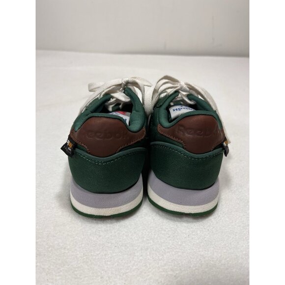 Reebok Classic Leather Green Women’s 4.5 / 35 EU Retro Sneakers Shoes Cordura - Picture 4 of 11